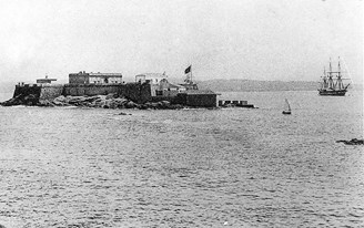 Castillo de San Antón circa 1915. Vía: Coruña Antigua